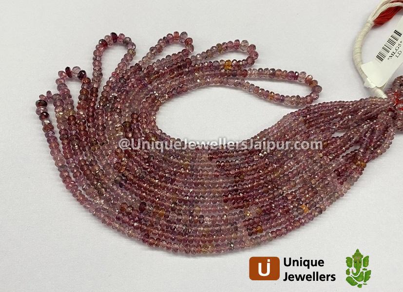 Color Change Malaya Garnet Faceted Roundelle Beads